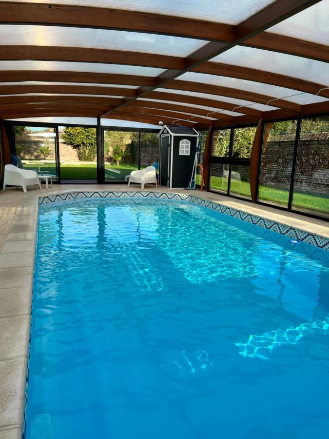 Gite Avec Piscine Lestrem Kültér fotó